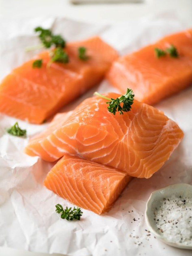 If You See White Stuff on Your Salmon, This Is What It Means